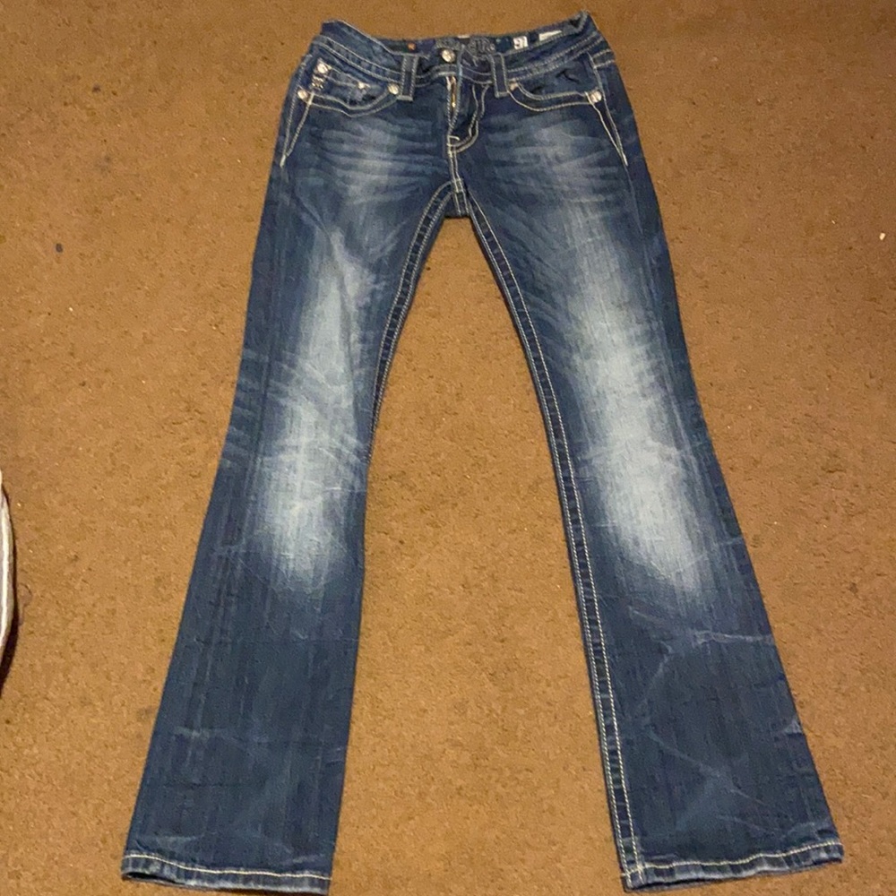 Miss Me boot cut jeans.